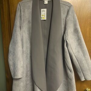 Stunning Feratelli slate gray jacket NWT